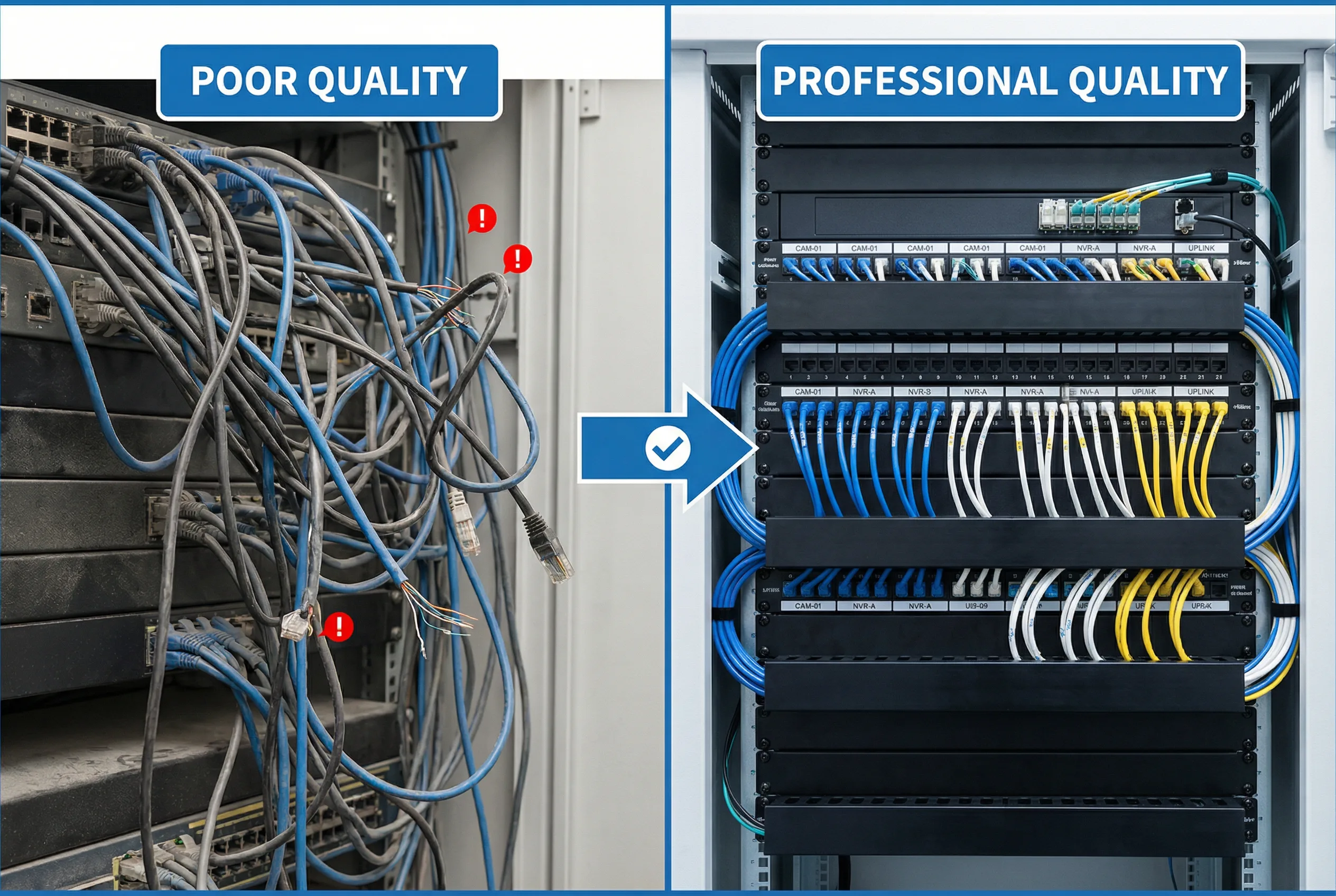 Quality Comparison: Poor vs Professional Installation