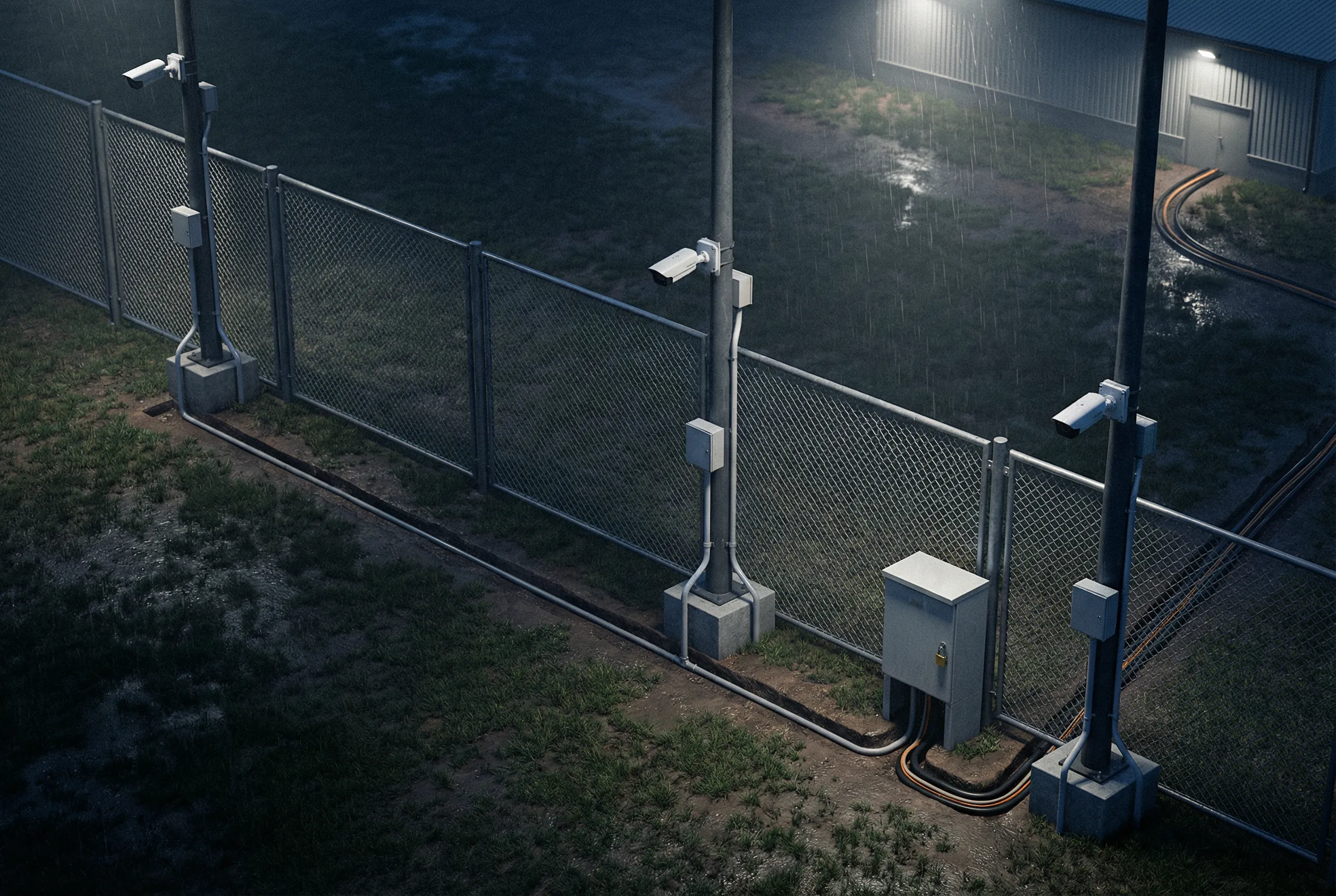 Outdoor Perimeter Fence Surveillance