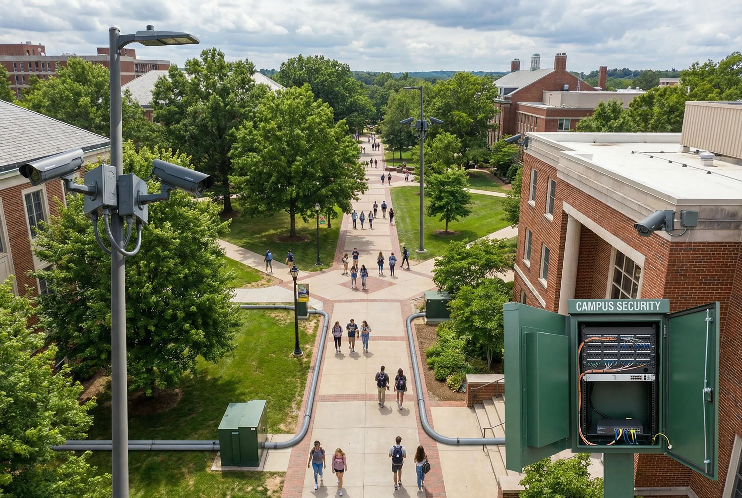 University Campus Outdoor Surveillance